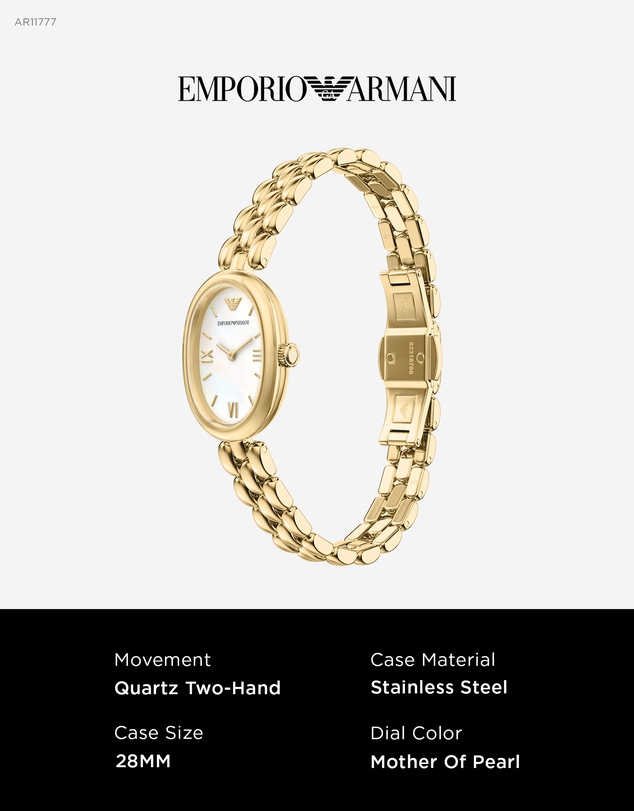 Emporio Armani - Gold Tone Analogue Watch