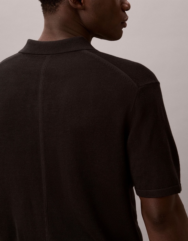 Calvin Klein - Linen Blend Polo Sweater