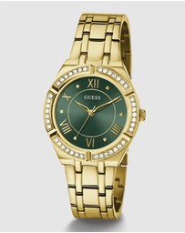 GUESS - Guess Cosmo Gold & Green Ladies Watch