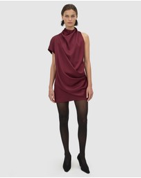 CAMILLA AND MARC - Aeris Draped Satin Mini Dress