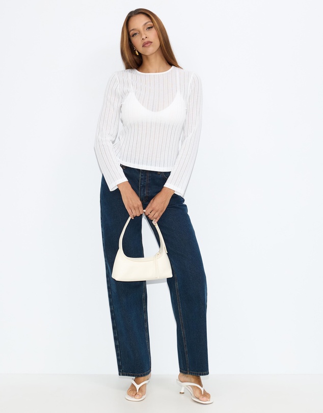 Dazie - Bondi Sheer Long Sleeve Top