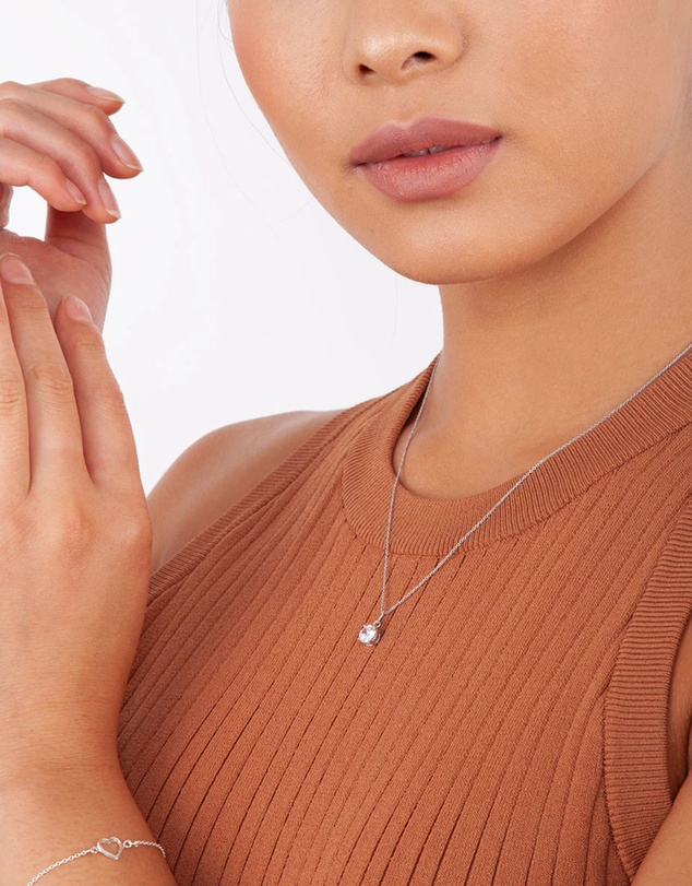 Lovisa - Sterling Silver Cubic Zirconia Necklace