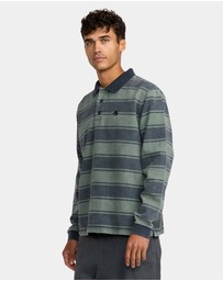 RVCA - Mens KSL Polo Long Sleeve Shirt