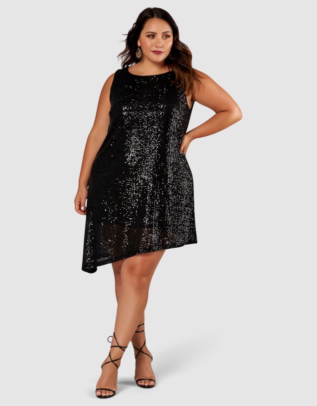 Pink Dusk by Curve Project - Vibration Sequin Dress