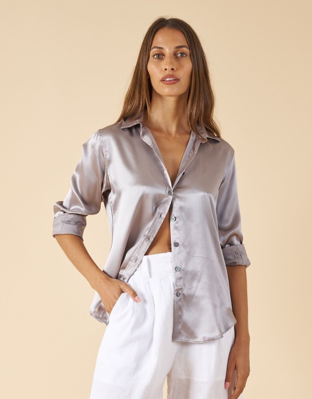 CAMIXA - Satin Silk Shirt