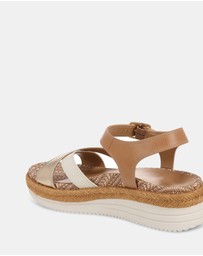 Vionic - Mar Platform Sandal - Camel/Gold
