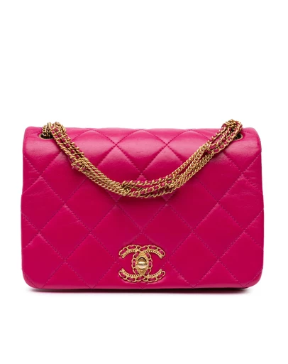 Pre-Loved by Azura Reborn - Pre-Loved chanel Quilted Leather Shoulder Bag with Chain Strap