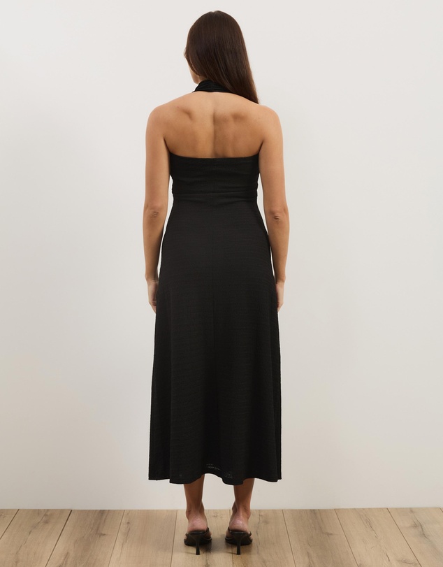 Atmos&Here - Gabi Halter Textured Midi Dress