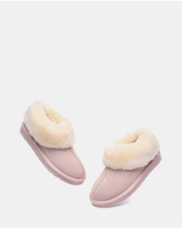 EVERAU - EverAU Ugg Homey Slipper Suede Cow Suede Upper House Shoes