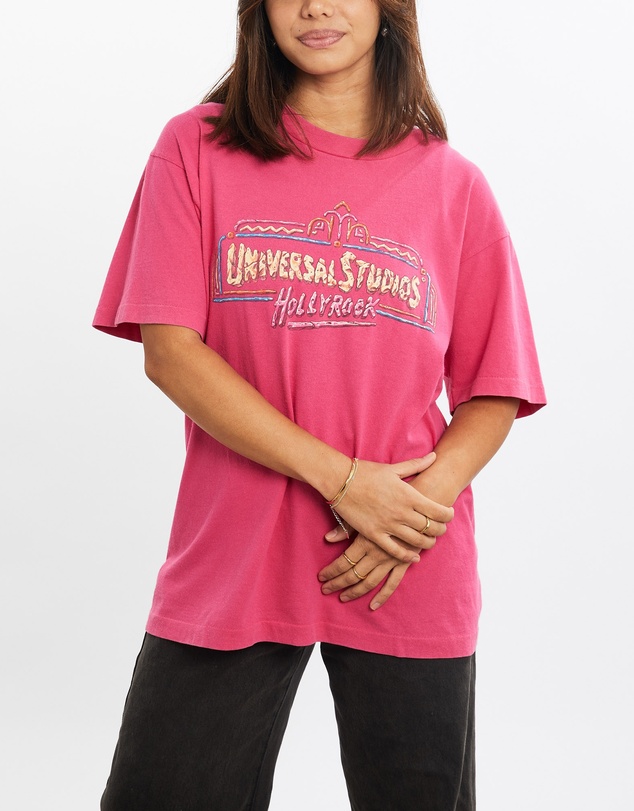 Vintage by The Real Deal - Pre Loved - Vintage 90s Universal Studios Hollyrock - The Flintstones Tee