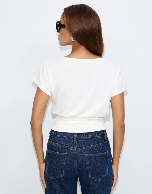 Dazie - Doll Ruched Waist Top