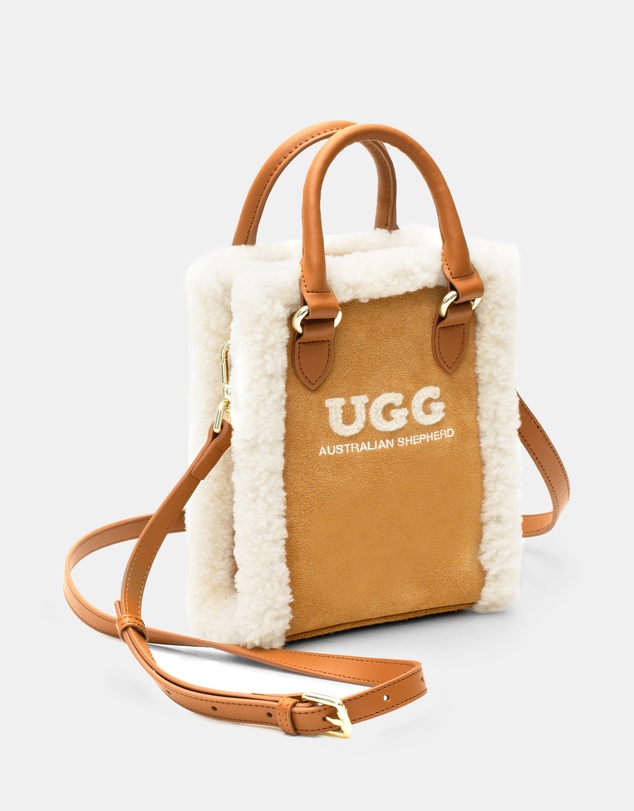 EVERAU - Australian Shepherd Ugg Charlie Bag Cow Suede Upper Bags