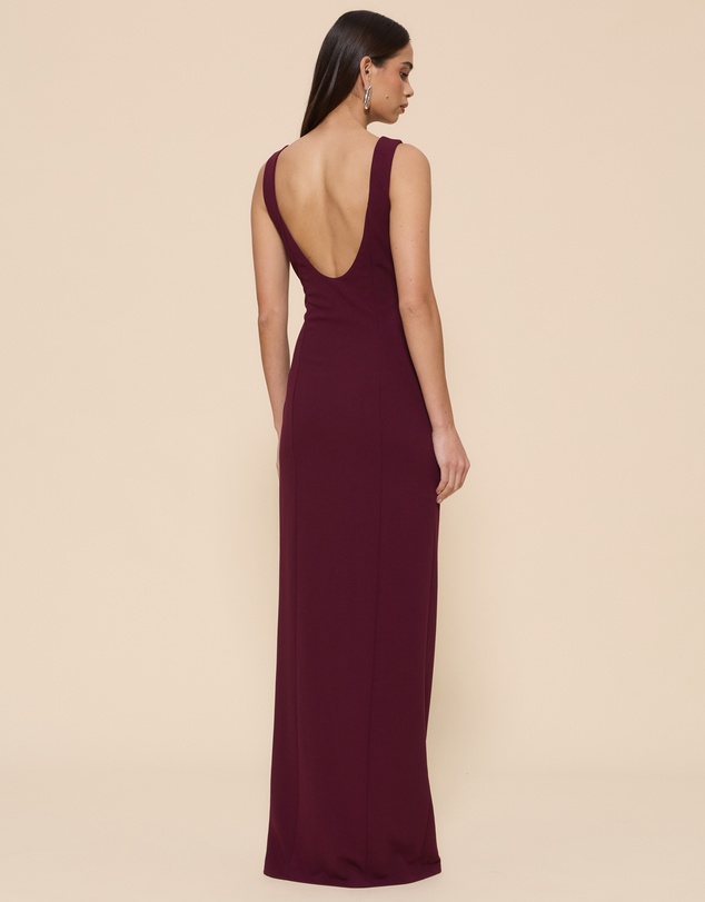 CHANCERY - Shay Boat Neck Maxi Dress With Open Back