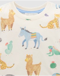 Purebaby - Animal Fiesta Relaxed Tee -Kids-Babies