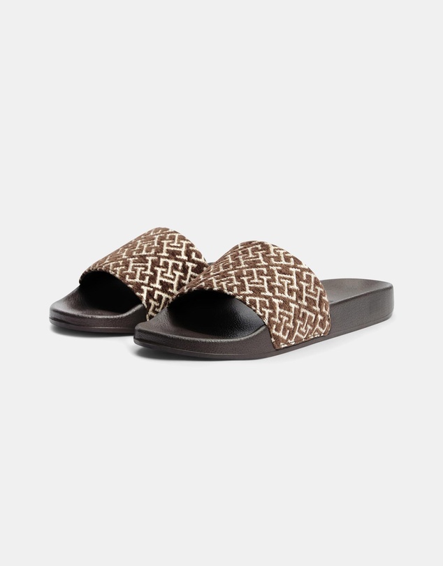 Tommy Hilfiger - Maezie TH Monogram Pool Slides - Women's