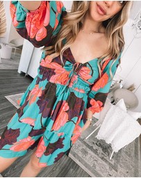 Esther & Co - Conley Top - Botanical Turquoise