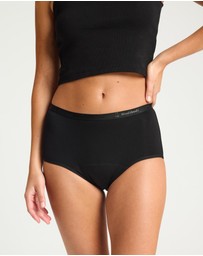 Modibodi - Classic Period Full Brief Moderate Absorbency Black