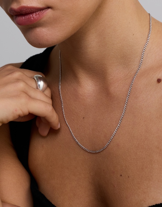 Michael Hill - Classic Curb Chain in 10kt White Gold