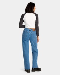 Volcom - Womens Stoned Boyfriend Hirise Denim Jeans