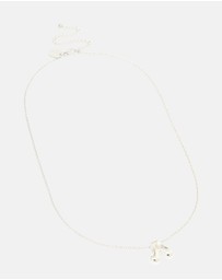 Lovisa - Waterproof Stainless Steel Large Bubble Letter A Necklace
