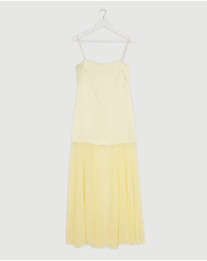 Revibe - Repaired Shona Joy Moraya Dropped Waist Maxi Dress - AU 6
