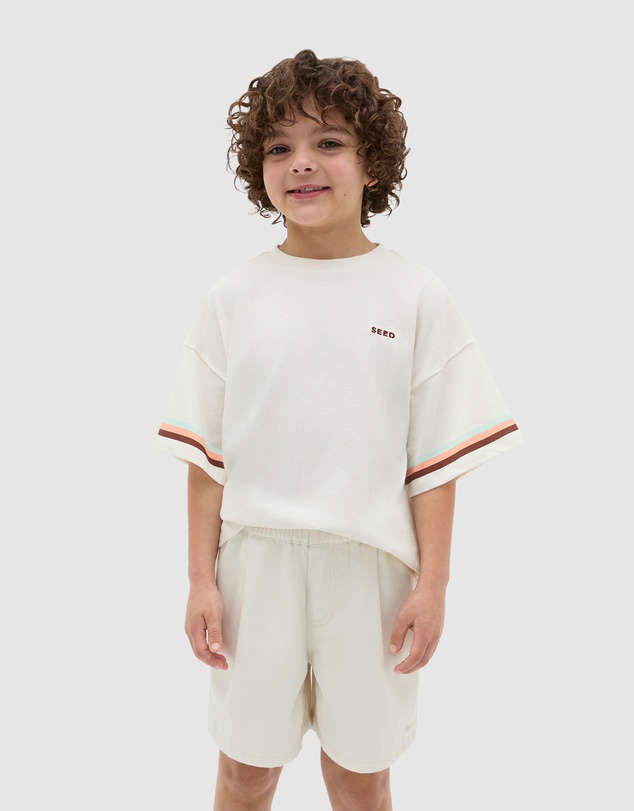 Seed Heritage - Stripe Sleeve Tee