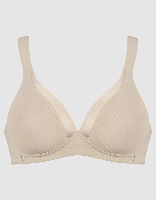 Naturana - Wednesday Jacquard Wireless T-Shirt Bra with Padded Straps