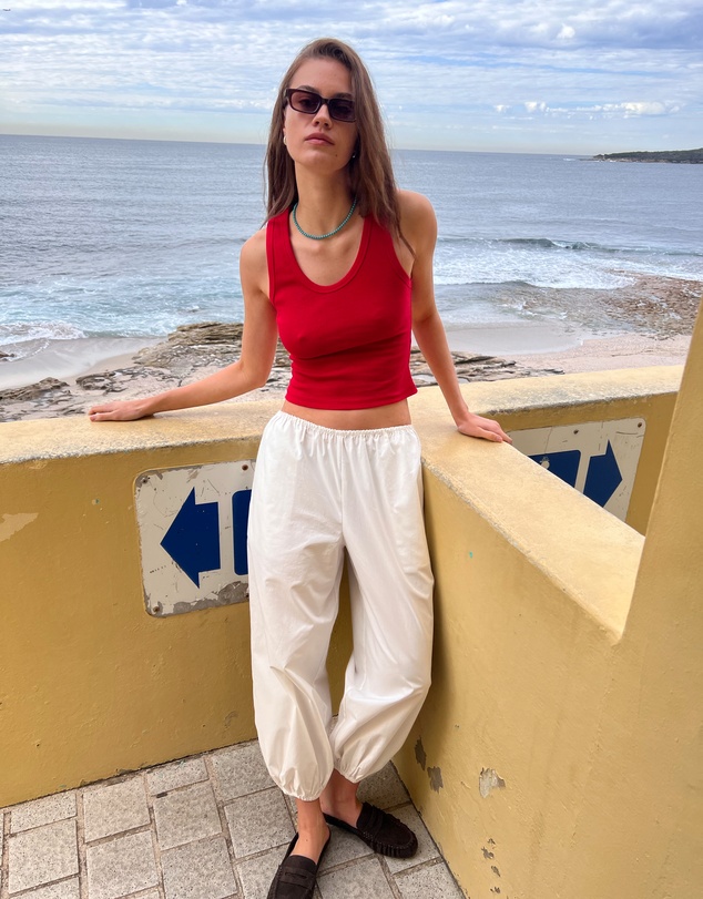 AERE - Cotton Scoop Tank