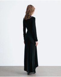 & Other Stories - Tie-Detail Turtleneck Midi Dress