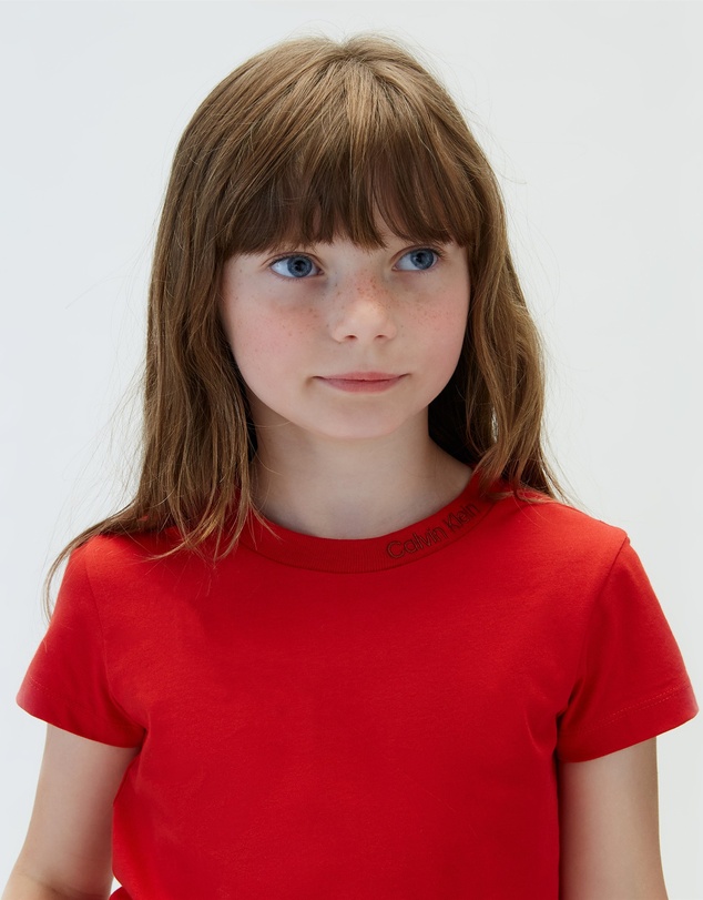 Calvin Klein Jeans - Girls Neckline Embroidered T-Shirt