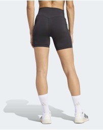 adidas Performance - Optime Workout 3-Stripes Short Leggings Womens