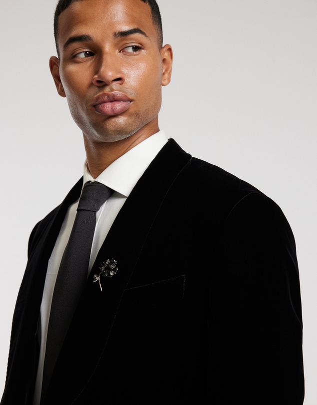 Calibre - Velvet Tuxedo Jacket Black