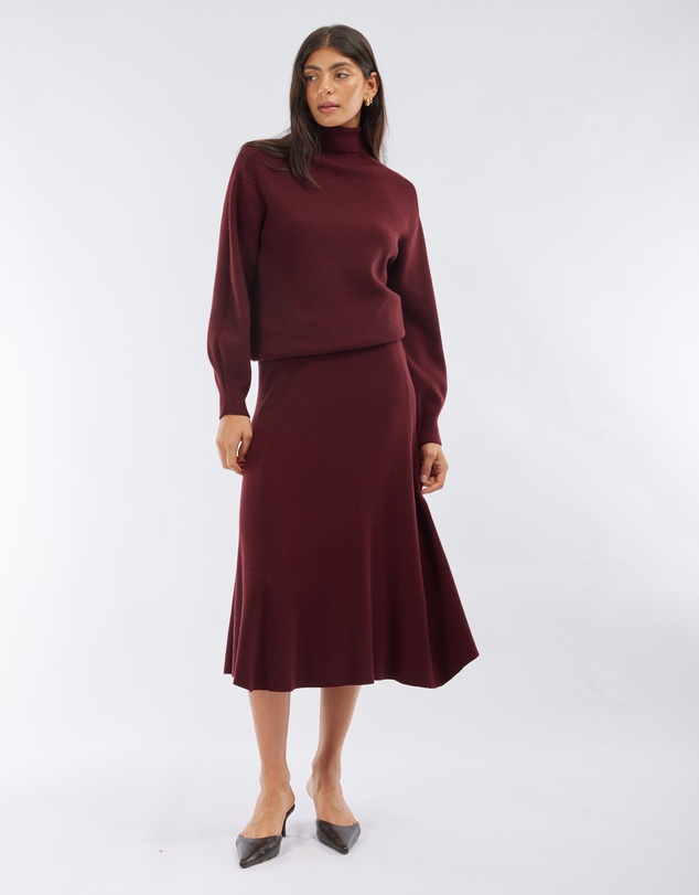 Amelius - Jacqueline A-Line Knit Skirt