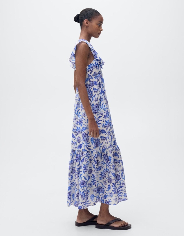 M.N.G - Ramona Ruffled Floral Print Dress
