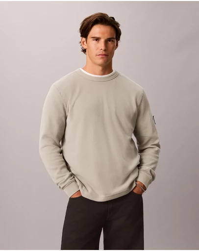 Calvin Klein Jeans - Long Sleeve Waffle T-Shirt