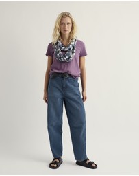 Seasalt - Seasalt Cornwall Purple Kellow T-Shirt in Jersey