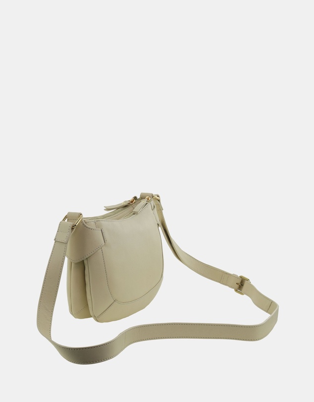 Pierre Cardin - Pierre Cardin Ladies Leather Sleek Crossbody Bag