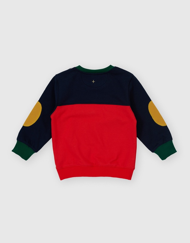 Goldie + Ace - Colour Block Pocket Sweater - Babies-Kids