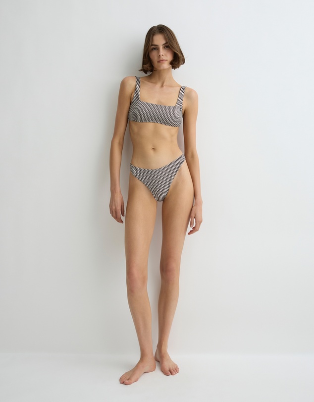 BONDI BORN - Leya Bikini Bottom - Mocha Dot (Embodee™)