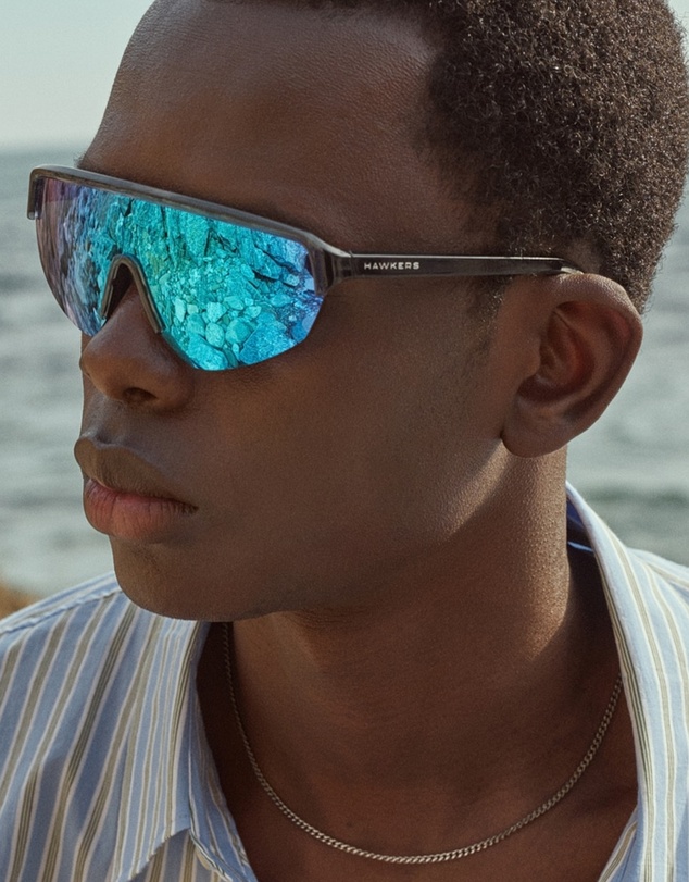 Hawkers Co - HAWKERS - APEX - SMOKE CLEAR BLUE Sunglasses Unisex UV400