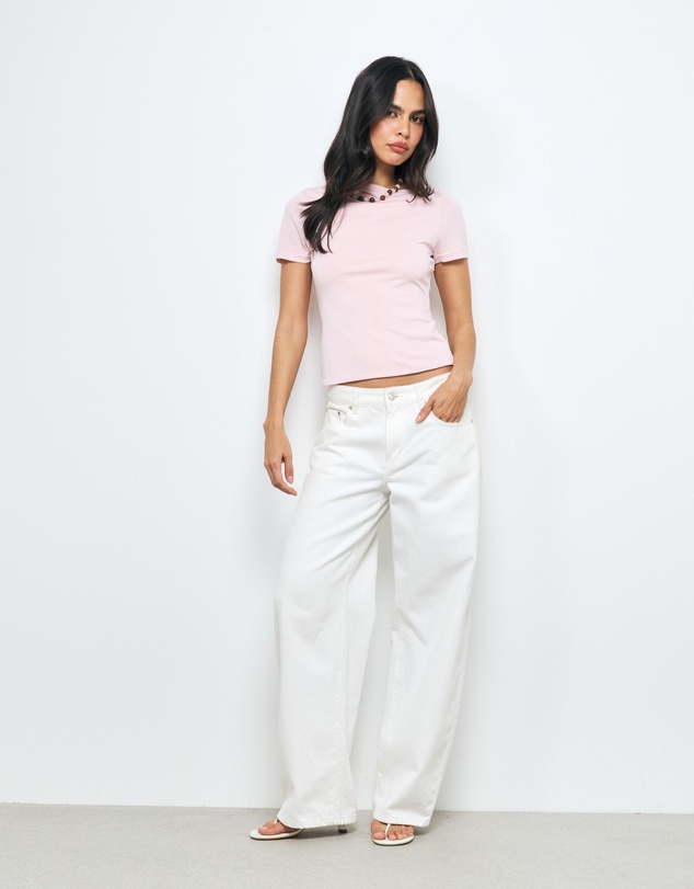 AERE - Jamie Cupro T-Shirt