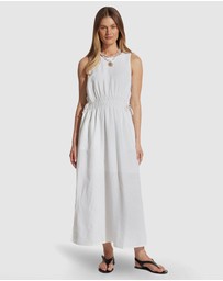 Decjuba - Cali Shirred Waist Midi Dress