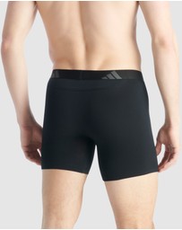 adidas Sportswear - 2 Pack Active Flex Cotton Ergonomic Boxer Brief Underwear
