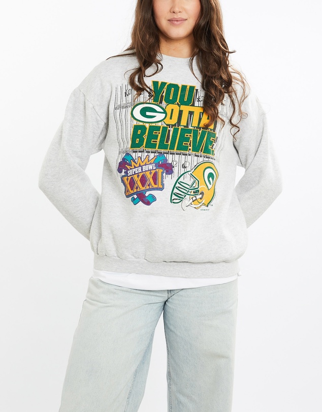 Vintage by The Real Deal - Pre Loved - Vintage 1996 NFL Green Bay Packers Super Bowl Sweatshirt