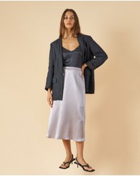 CAMIXA - Maddie Silk Midi Skirt