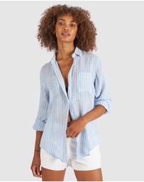 CAMIXA - Rina Striped Linen Shirt