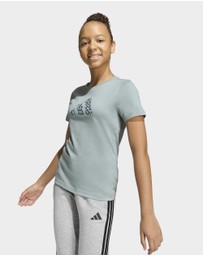 adidas Sportswear - Junior Girls Animal Print Graphic Tee
