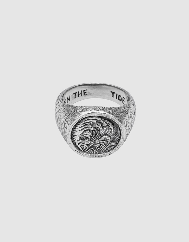 Haze & Glory - ICONIC EXCLUSIVE - Turn The Tide Signet Ring in 925 Silver