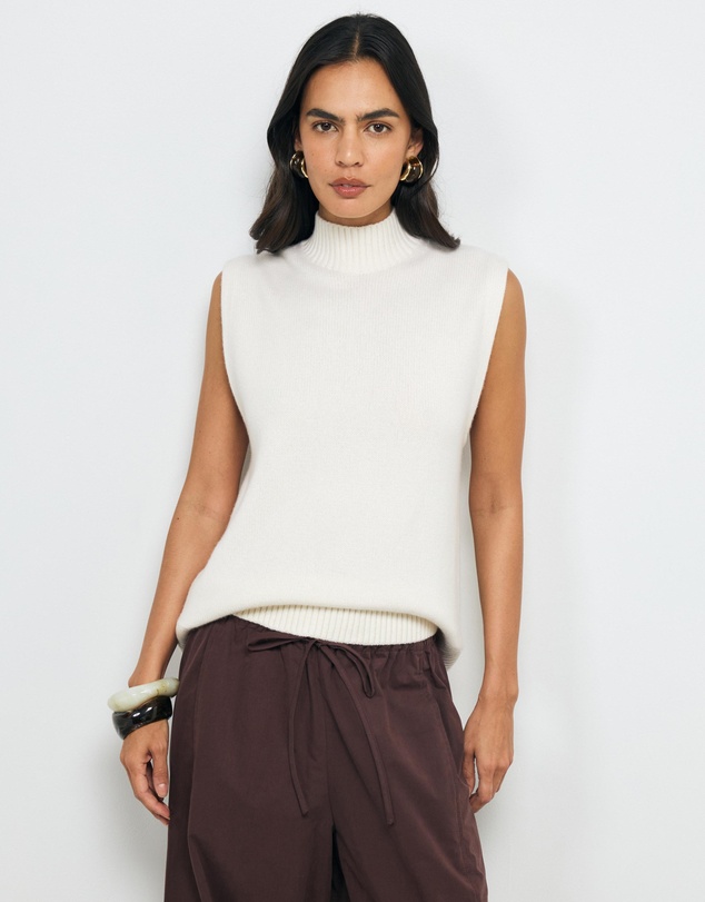 AERE - Pili Wool Cotton Knit Vest
