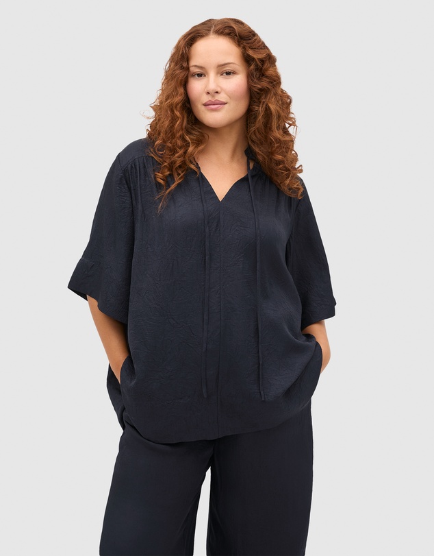 Seed Heritage - Textured Satin Blouse